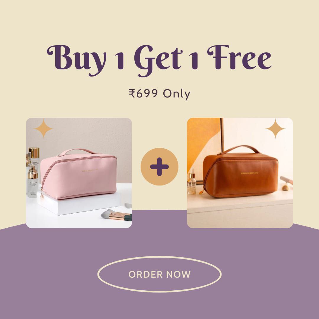 MAKEUP TRAVEL BAG - (Buy 1 Get 1 Free) 😍